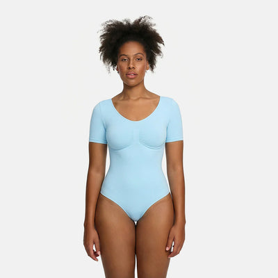 T-Shirt Bodysuit Sculpting Shapewear mit String