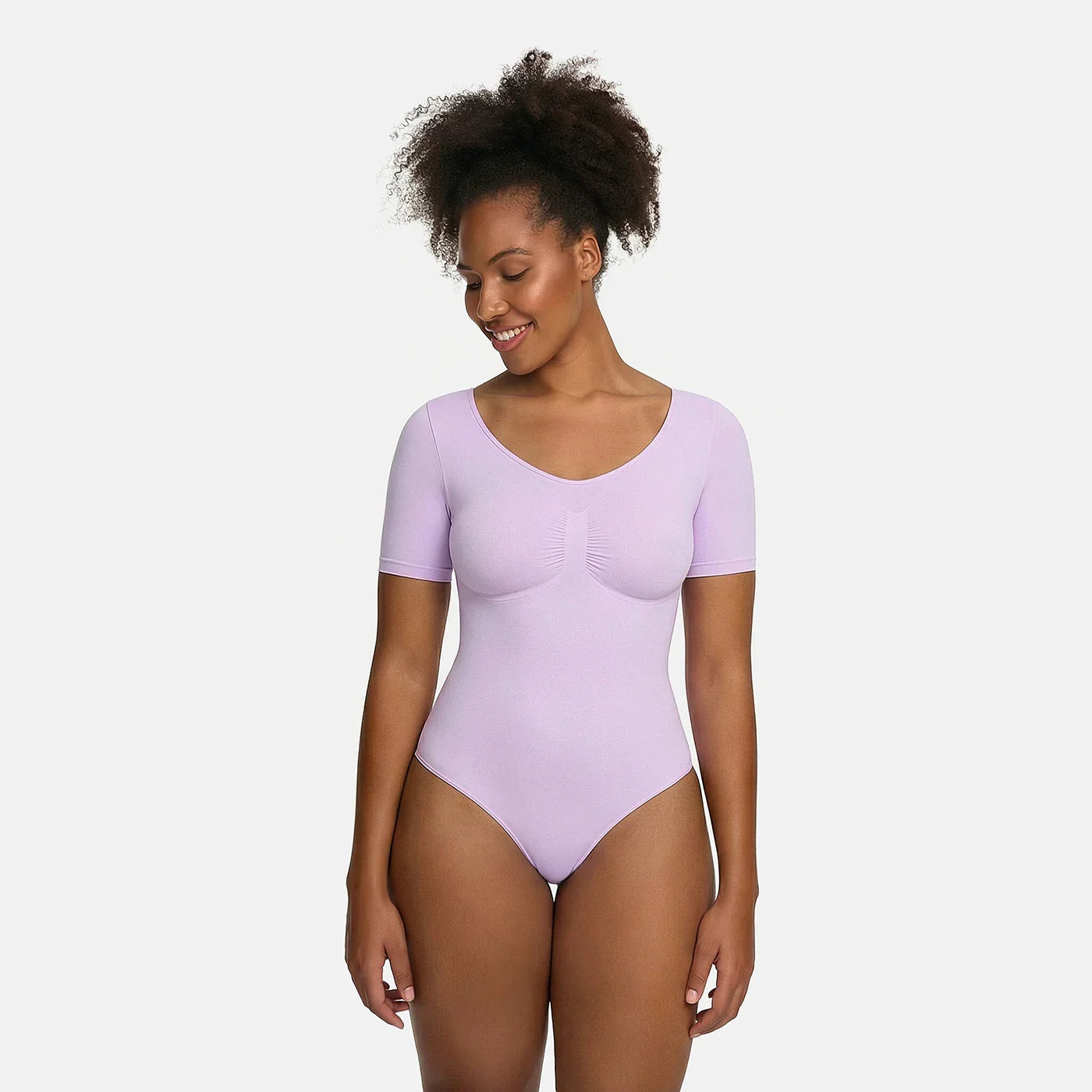 T-Shirt Bodysuit Sculpting Shapewear mit Slip