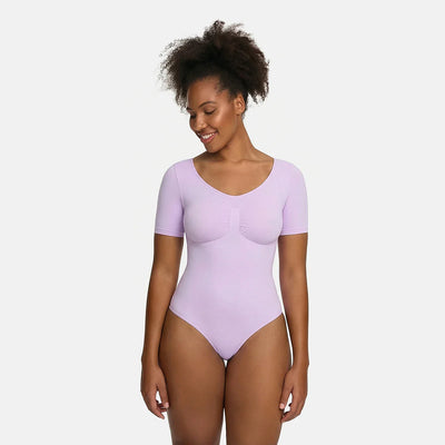 T-Shirt Bodysuit Sculpting Shapewear mit Slip
