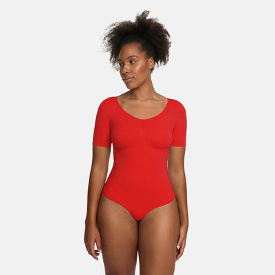 T-Shirt Bodysuit Sculpting Shapewear mit Slip