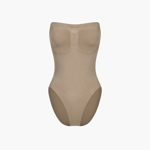 Trägerloser Bodysuit Sculpting Shapewear mit Slip