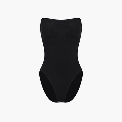 Trägerloser Bodysuit Sculpting Shapewear mit Slip