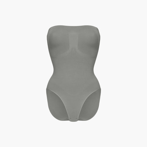 Trägerloser Bodysuit Sculpting Shapewear mit Slip