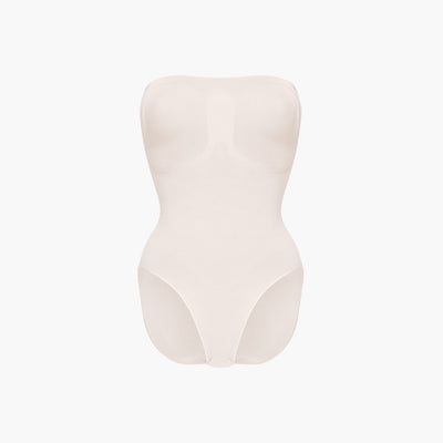 Trägerloser Bodysuit Sculpting Shapewear mit Slip
