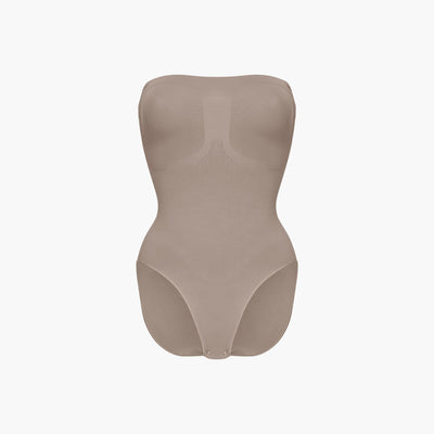Trägerloser Bodysuit Sculpting Shapewear mit Slip