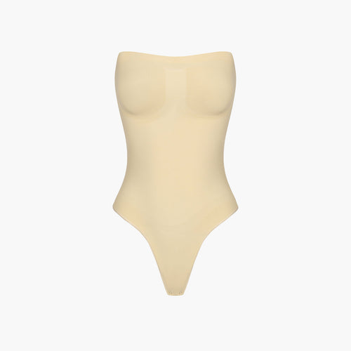 Trägerloser Bodysuit Sculpting Shapewear mit String