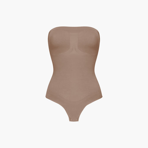 Trägerloser Bodysuit Sculpting Shapewear mit String
