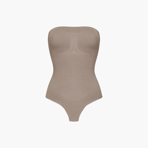 Trägerloser Bodysuit Sculpting Shapewear mit String